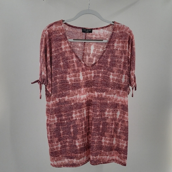 Lane Bryant Pink Tie-Dye Top - Picture 1 of 16